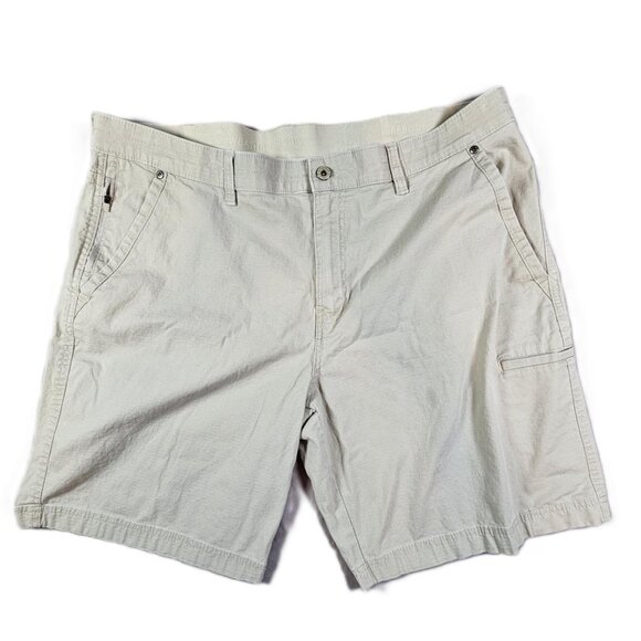 Weatherproof Vintage Cargo Shorts Mens 40 Performance Stretch 9" Inseam Khaki - Picture 1 of 10